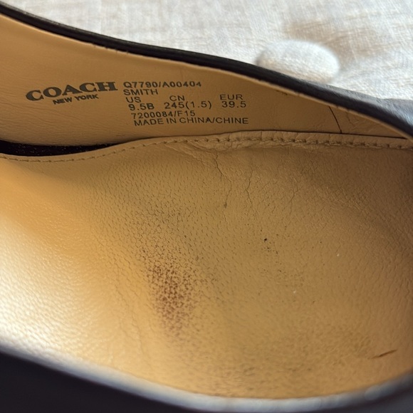 COACH Classic Black Leather Heels - Picture 7 of 12